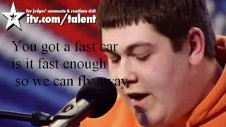 Michael Collings - Fast car + Lyrics - Britain's got talent HD