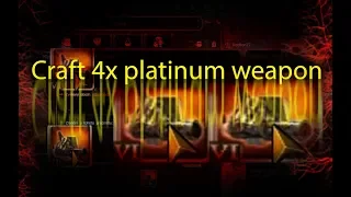 Drakensang online - craft 4x platinum weapon ↑ 340%+