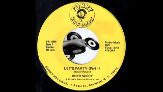 Boyd McCoy - Let's Party (Parts 1&2) [Funky Records] Blue Eyed Soul Funk 45