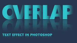 Create Overlapping Text Effect In Photoshop | Text Effect With Reflection