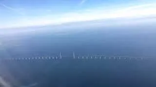 Øresund Bridge Flyover - Connecting Denmark and Sweden