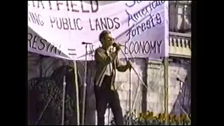 River Phoenix Attends Environmental Rally