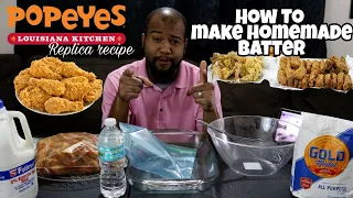 How to make My Custom Frying Batter Recipe (Popeye's replica  recipe) ⎥A must See Video!!!