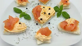 tartine al salmone affumicato