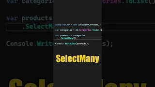 Using LINQ SelectMany To Flatten Nested Collections #shorts