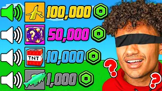 GUESS The SOUNDS With MINIBLOXIA For 100K ROBUX.. (Roblox Bedwars)