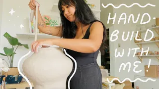 HANDBUILD WITH ME: coil pot edition ~ vibey how to + thought process ✨