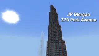 How to build 270 Park Avenue Jp Morgan Chase Bank Minecraft tutorial