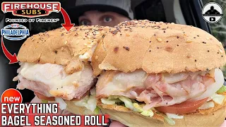 Firehouse Subs® EVERYTHING BAGEL ROLL Review! 📛🥯🦃🐖 | Hook & Ladder Sub w/ Philadelphia Cream Cheese