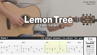 Lemon Tree - Fools Garden | Fingerstyle Guitar | TAB + Chords + Lyrics