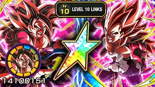 100% NEW LIMIT BREAKER SSJ4 GOKU & VEGETA LEVEL 10 LINKS SHOWCASE! Dragon Ball Z Dokkan Battle