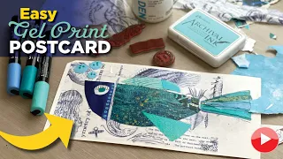 Easy Fathers Day Fish Postcard with Gel Prints–Tutorial Tidbits