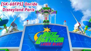 [5K-60FPS] - Buzz Lightyear Laser Blast (Onride) 2023 - Disneyland Paris