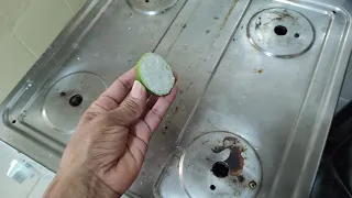 COMO LIMPAR FOGÃO INOX FÁCIL / FICA BRILHANDO  / VOCÊ SÓ PRECISA DE LIMÃO 🍋🍋 E SAL DE COZINHA