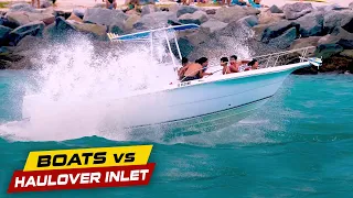 BOW RIDERS WITH NO LIFE JACKETS! | Boats vs Haulover Inlet