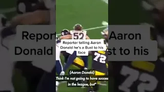 Aaron Donald talks to a reporter that thought he would be a bust in the NFL