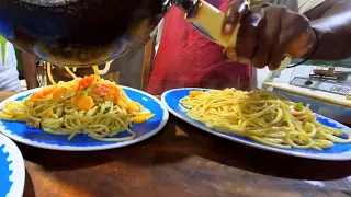 Spaghetti & Suya Cooking in Togo !! Togolese Street food !! Togo Lomé