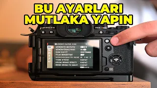 Fujifilm Fotoğraf Makinesi Ayarlarım| Kameranız için önemli Ayarlar (10 ÖNEMLİ AYAR)