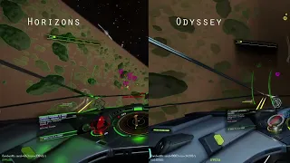 Elite Dangerous FPS Horizons vs Odyssey March 2022