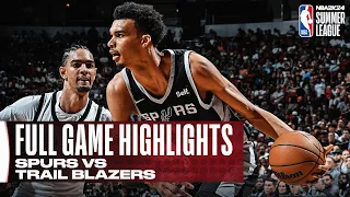 SPURS vs TRAIL BLAZERS | NBA SUMMER LEAGUE | FULL GAME HIGHLIGHTS