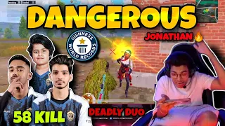 DANGEROUS PLAYER | JONATHAN | SCAMMER😭 | 58KILL | WORLD RECORD | THE BEST DUO | ZGOD | NEYOO | VIVON