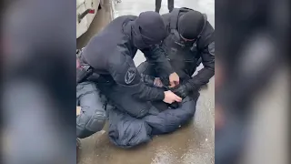 Задержание украинского диверсанта оперативная съёмка  POLICE  SPECIAL FORCES
