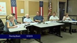 Planning Board October 18, 2016