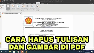 Cara hapus tulisan dan gambar padà file Pdf