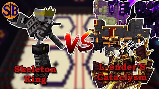 Skeleton King (Fish's Undead Rising) vs L_ender's Cataclysm | Minecraft Mob Battle