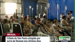 Cidade brasileira e São Paulo atingida por surto de Dengue