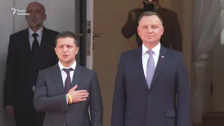 Зеленський зустрівся у Варшаві із президентом Дудою