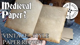 Is This Medieval Paper? Full Test & Review: Nomad Craft Co. Handmade Antique-Style Recycled Paper