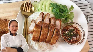 Easy Crispy Pork Belly Recipe With Nam Jim Jaew • Thai Style | ThaiChef food
