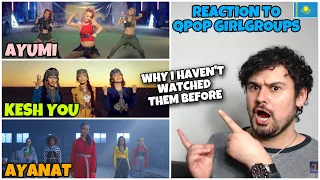 Reaction to Q-POP GIRLGROUPS: Ayumi - Сен емес пе? & Kesh You - Ризамын & Ayanat - Ми улай