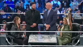 Charlotte Flair & Ronda Rousey Contract Signing