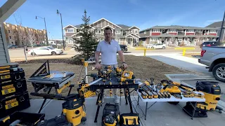 Dewalt tools.Ми обрали інструмент Девольт для укладання підлоги в Канаді.  Dewalt in Canada.