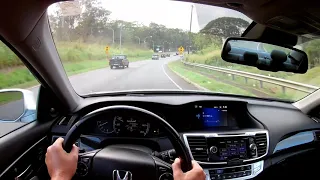 POV wisper Honda Accord V6 relaxing drive with sport mode