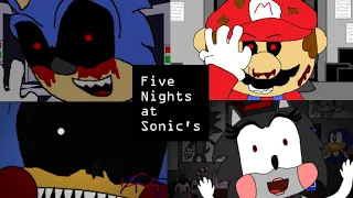 Five Nights At Sonics (Fnas 1-6) all jumpscares