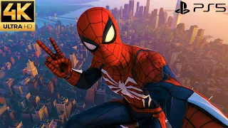 Spider-Man Remastered PS5 - Free Roam Gameplay (4K 60FPS Performance RT)