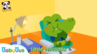 Little Crocodile Keeps Eating Candy All Day Long | Brush Teeth Song | Kids Good Habits | BabyBus