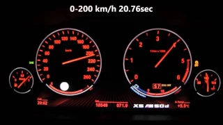 2016 BMW X5 M50d 280KW Diesel 0 - 200km/h Acceleration