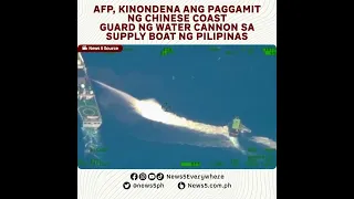 Chinese Coast Guard, hinarangan ang supply boat ng Pilipinas