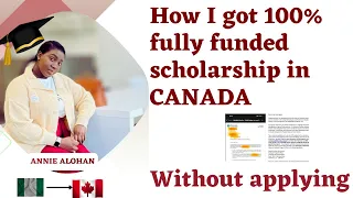 How to Get 100% fully funded scholarship in Canada | study in Canada for free