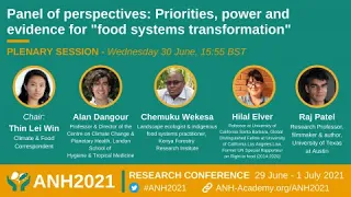 ANH2021: Priorities, power and evidence for "food systems transformation”