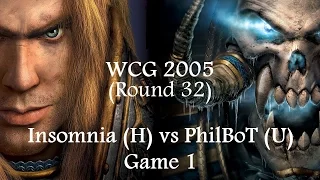 Warcraft 3 - WCG 2005 (Round 32) Insomnia (H) vs PhilBoT (U) Game 1