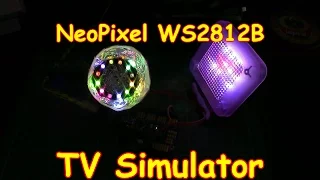 #68 NeoPixel TV Simulator - Security for your home - Easy!