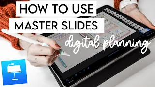 How to Use Master Slides || Keynote Digital Planner Tutorial