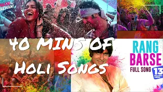 HOLI SONGS 2024 | 40 MINUTES NONSTOP SONGS | BOLLYWOOD SONGS | HOLI SPECIAL