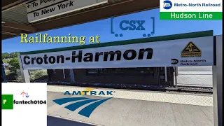 Railfanning at Croton Harmon (R9) Featuring a rare daytime CSX Freight Train!