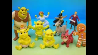 2007 SHREK THE THIRD FULL SET OF 10 McDONALDS HAPPY MEAL COLLECTION FIGURES VIDEO REVIEW